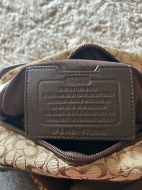 Coach Men’s Signature Canvas Brown Crossbody Bag